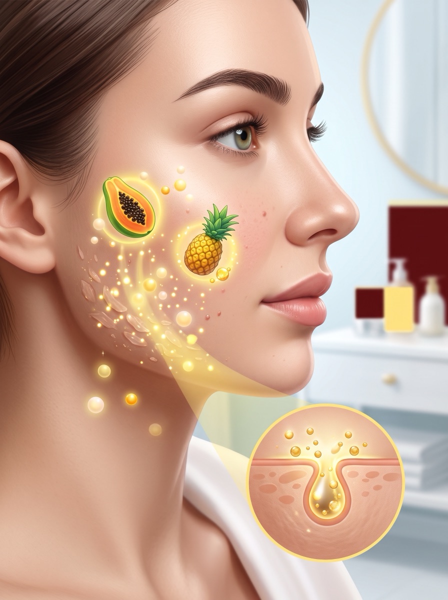 Peeling enzimático para pele com melasma